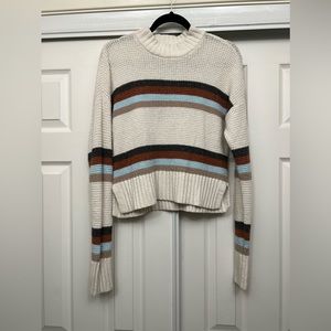 Cropped striped sweater